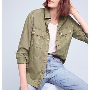 Level 99 Military Shirt Jacket Olive Green…